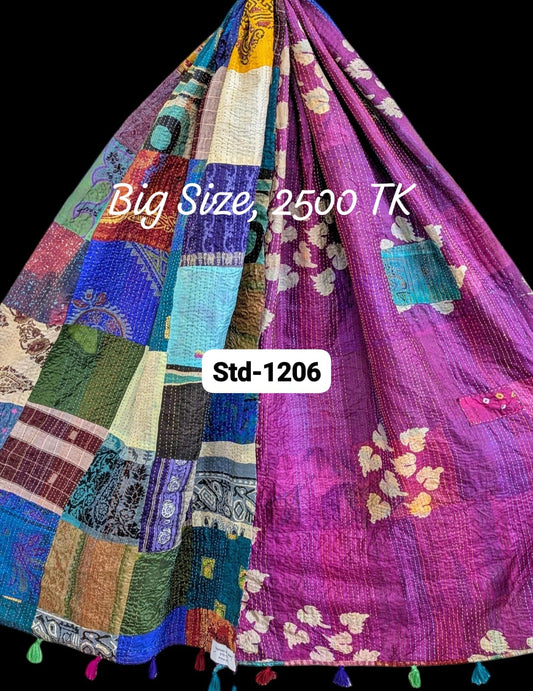 Handmade Silk Stole- While style meets utility-Big Size-1206