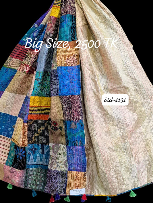 Handmade Silk Stole- While style meets utility-Big Size-1191