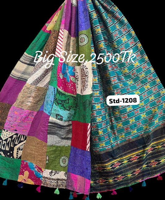 Handmade Silk Stole- While style meets utility-Big Size-1208