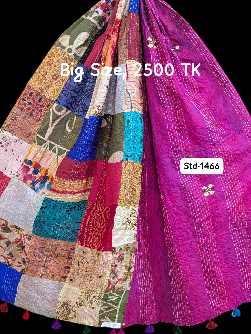 Handmade Silk Stole- While style meets utility-Big Size-1466