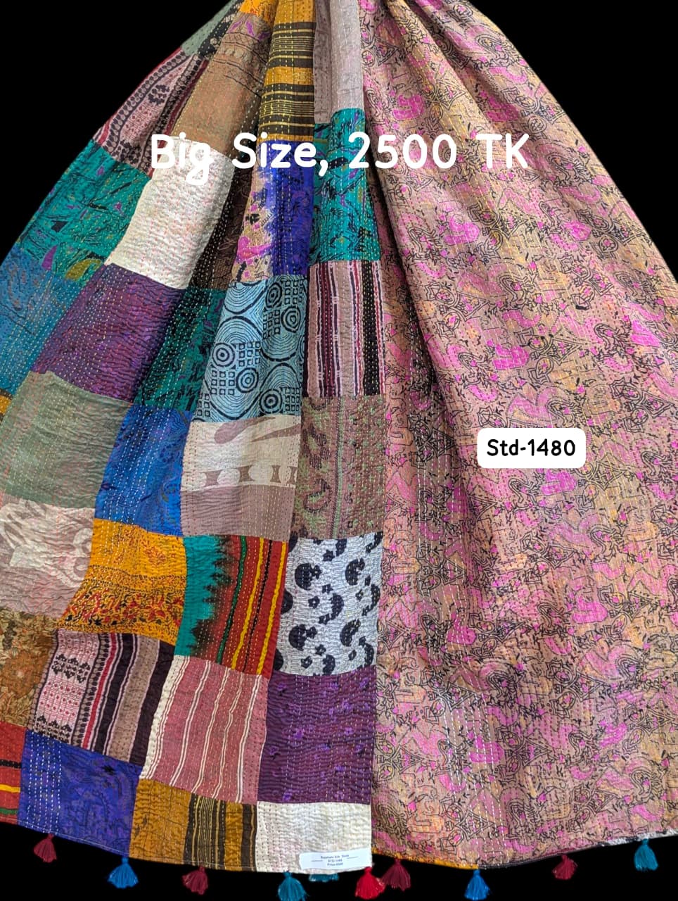 Handmade Silk Stole- While style meets utility-Big Size-1480