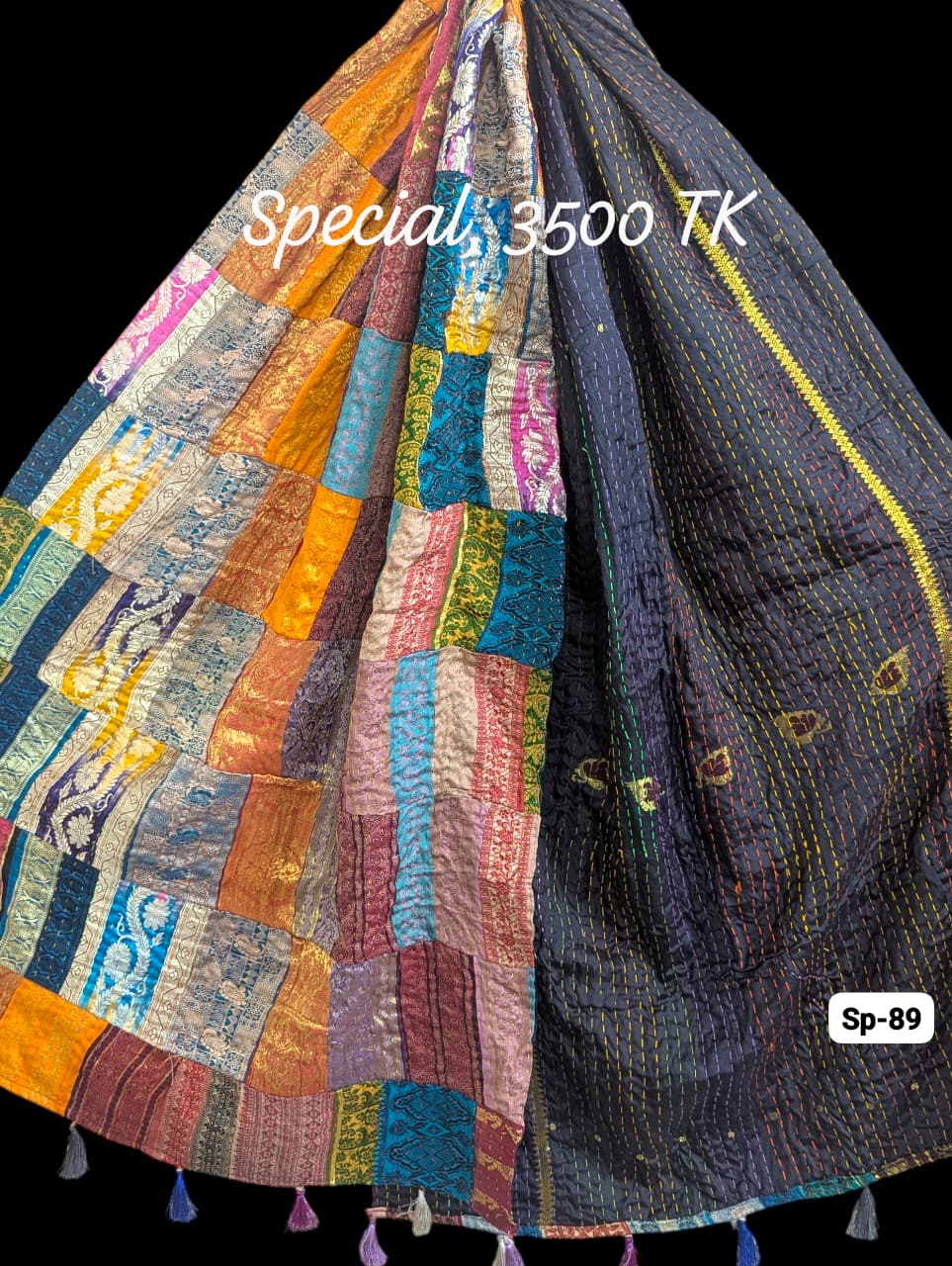 Special Handmade Silk Stole- While style meets utility-SP89