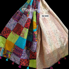 Handmade Silk Stole- While style meets utility- Medium Size-2838