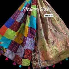 Handmade Silk Stole- While style meets utility- Medium Size-2847