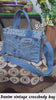 Aqua Denim Casual Bag