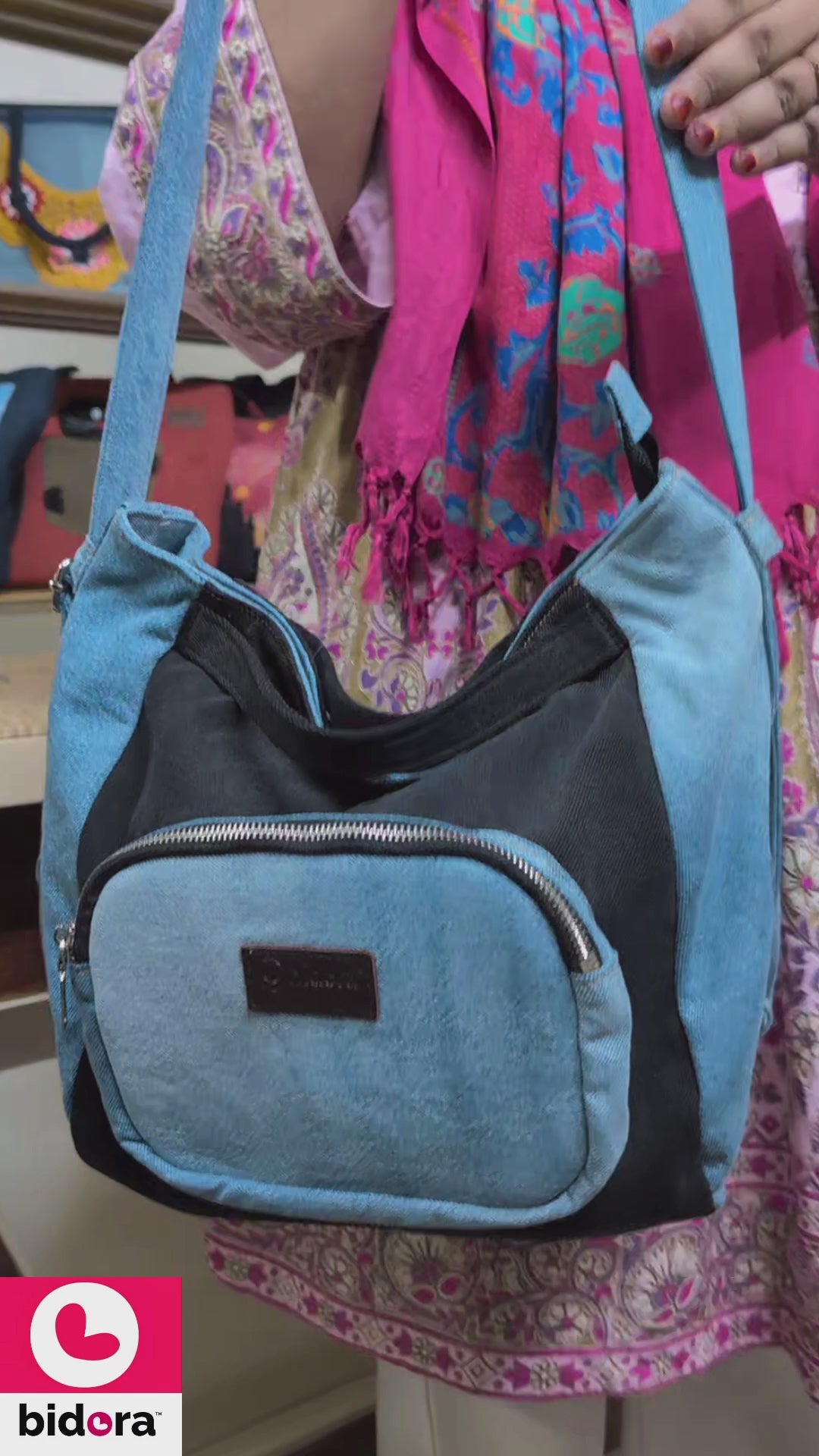 4 Way Denim Bag- Juniya