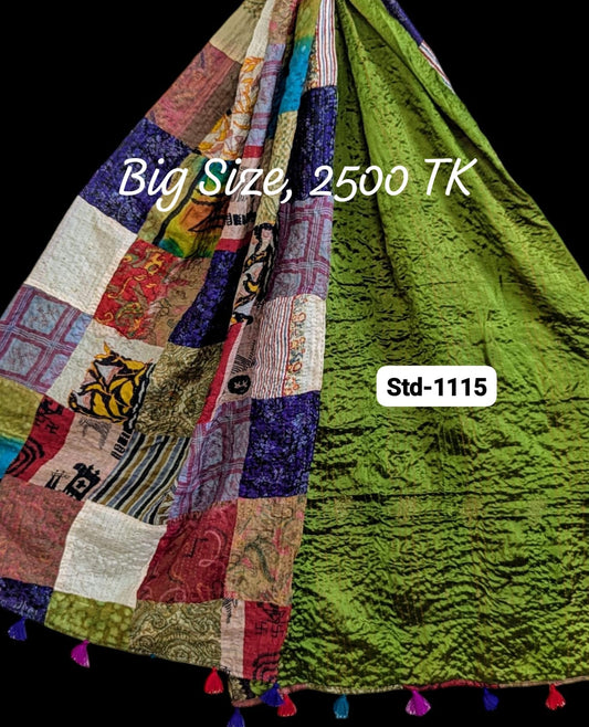Handmade Silk Stole- While style meets utility-Big Size-1115