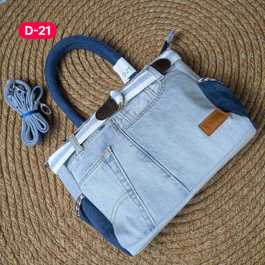 Exclusive Denim Daffodil Bag – Unique in Style - D21