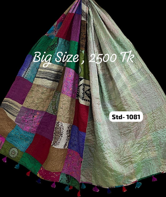 Handmade Silk Stole- While style meets utility- Big Size-1081