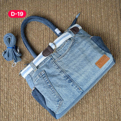Exclusive Denim Daffodil Bag – Unique in Style - D-19