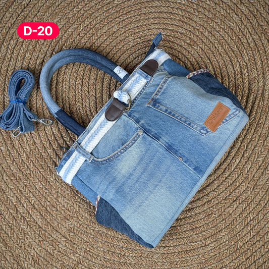 Exclusive Denim Daffodil Bag – Unique in Style - D20