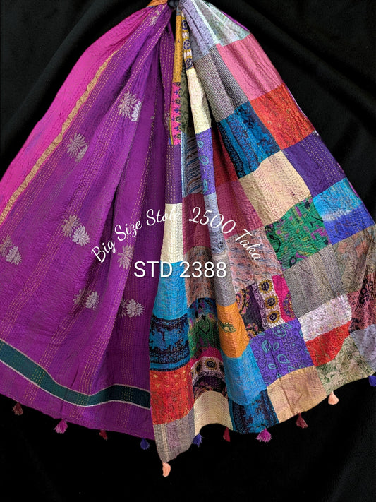 Handmade Silk Stole- While style meets utility-Big Size-2388