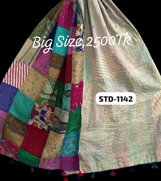 Handmade Silk Stole- While style meets utility-Big Size-1142