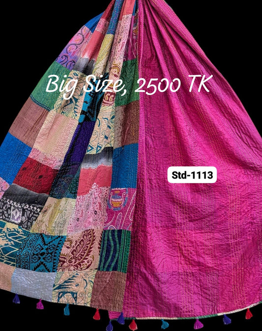 Handmade Silk Stole- While style meets utility-Big Size-1113