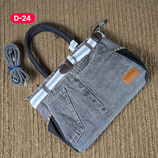 Exclusive Denim Daffodil Bag – Unique in Style - D24