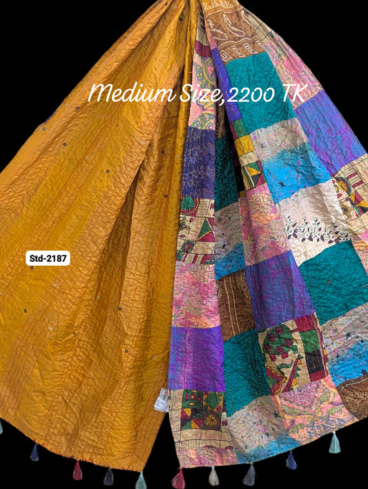 Handmade Silk Stole- While style meets utility-Medium Size-2187