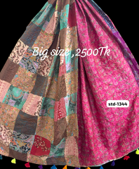 Handmade Silk Stole- While style meets utility-Big Size-1344