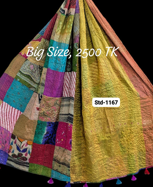 Handmade Silk Stole- While style meets utility-Big Size-1167