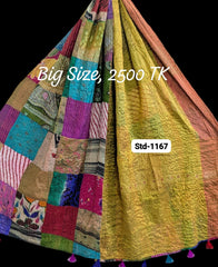 Handmade Silk Stole- While style meets utility-Big Size-1167
