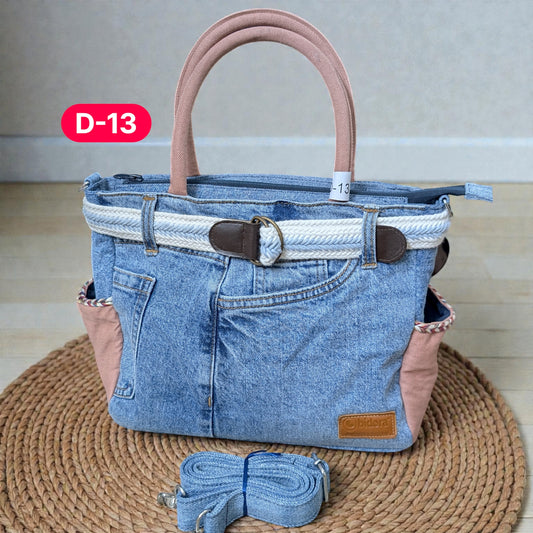 Exclusive Denim Daffodil Bag – Unique in Style - D13
