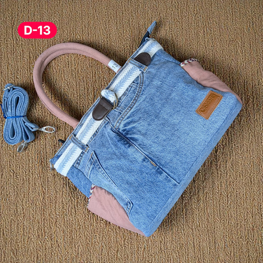 Exclusive Denim Daffodil Bag – Unique in Style - D13
