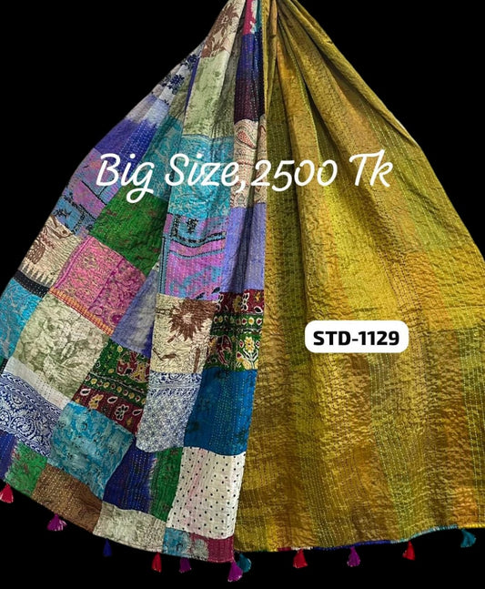 Handmade Silk Stole- While style meets utility-Big Size-1129