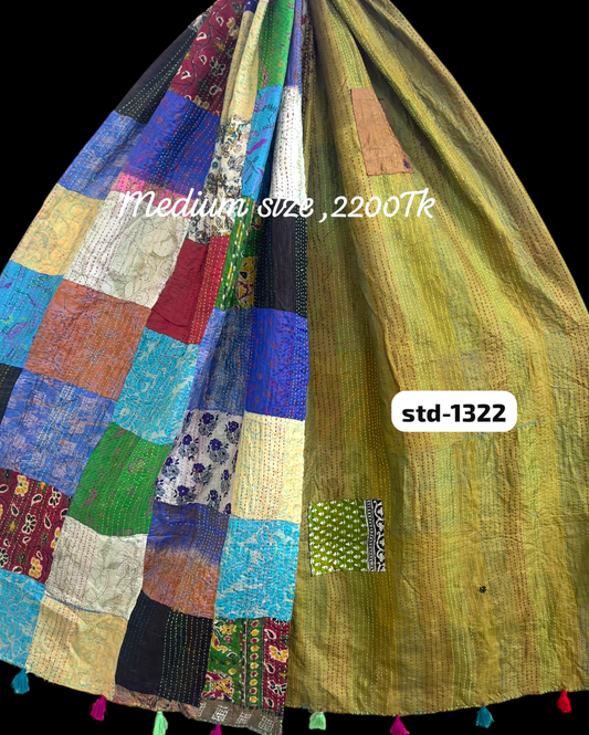 Handmade Silk Stole- While style meets utility-Medium Size-1322