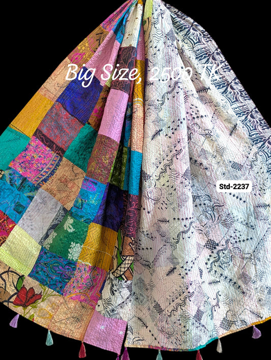 Handmade Silk Stole- While style meets utility-Big Size-2237