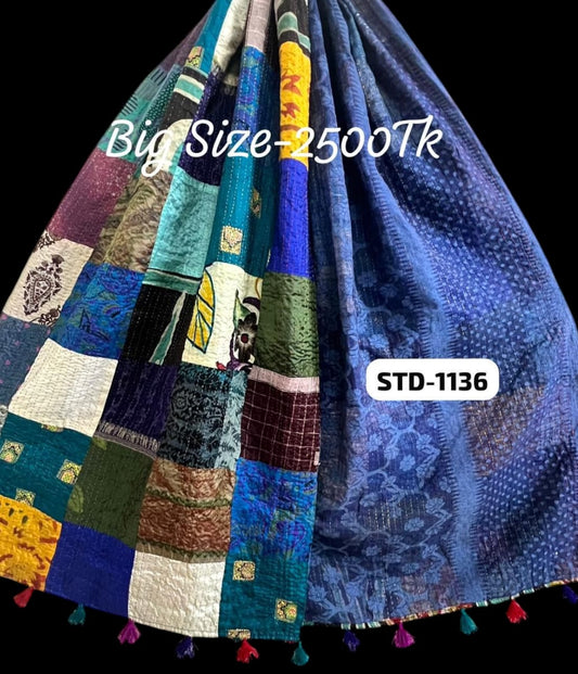 Handmade Silk Stole- While style meets utility-Big Size-1136