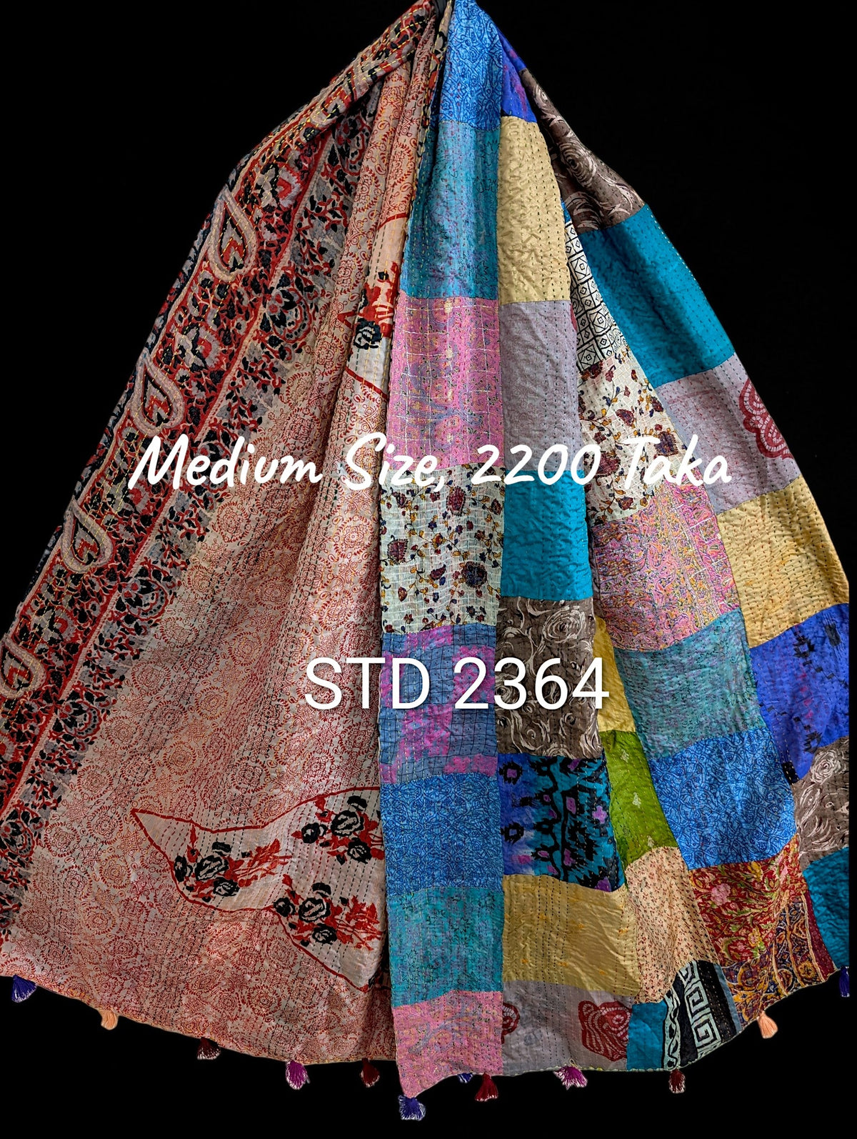 Handmade Silk Stole- While style meets utility-Medium Size-2364