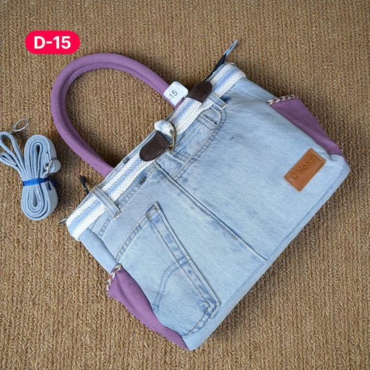Exclusive Denim Daffodil Bag – Unique in Style - D15