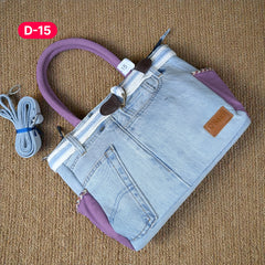 Exclusive Denim Daffodil Bag – Unique in Style - D15
