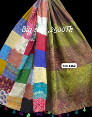 Handmade Silk Stole- While style meets utility-Big Size-1362