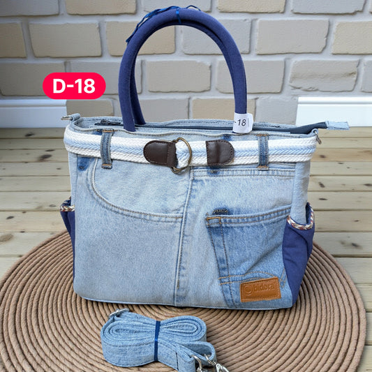 Exclusive Denim Daffodil Bag – Unique in Style - D18