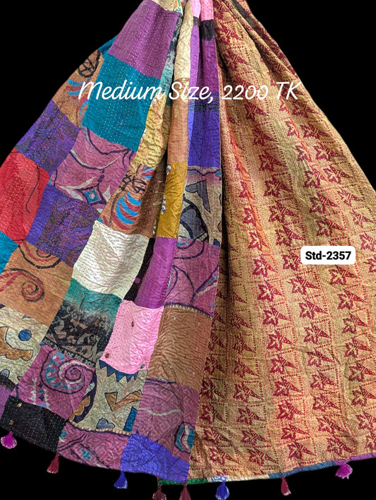 Handmade Silk Stole- While style meets utility-Medium Size-2357