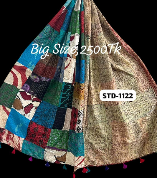 Handmade Silk Stole- While style meets utility-Big Size-1122