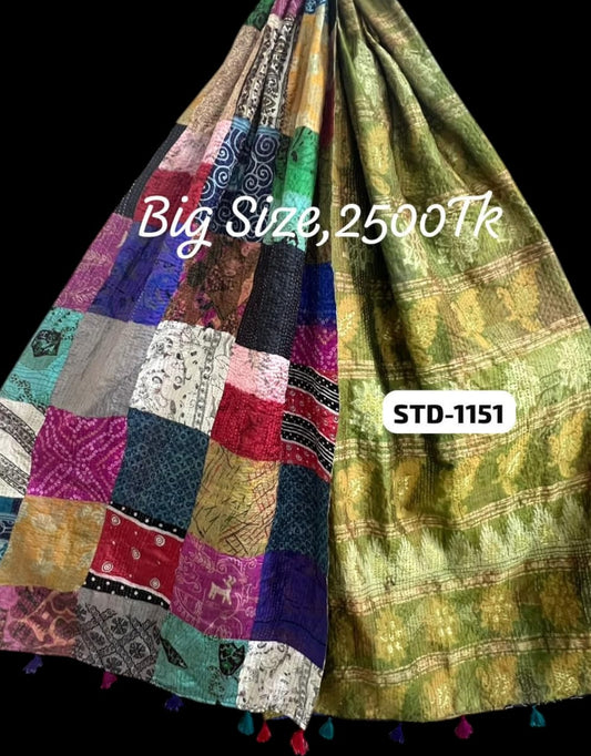 Handmade Silk Stole- While style meets utility-Big Size-1151