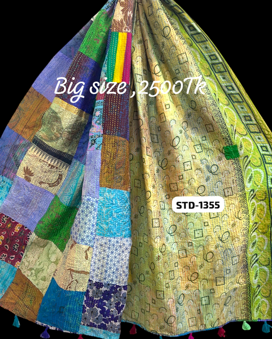 Handmade Silk Stole- While style meets utility-Big Size-1355