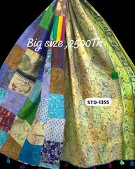 Handmade Silk Stole- While style meets utility-Big Size-1355