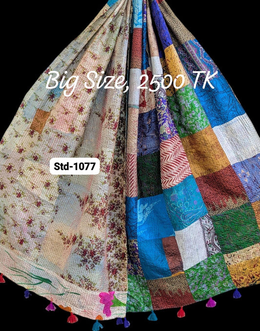 Handmade Silk Stole- While style meets utility-Big Size-1077