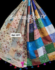 Handmade Silk Stole- While style meets utility-Big Size-1077