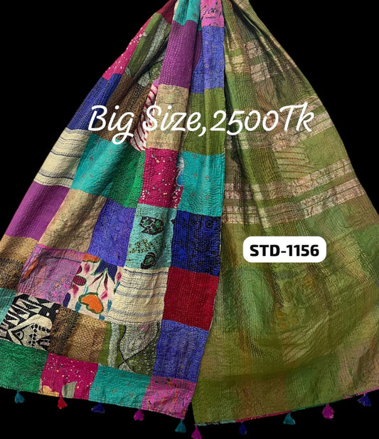Handmade Silk Stole- While style meets utility-Big Size-1156