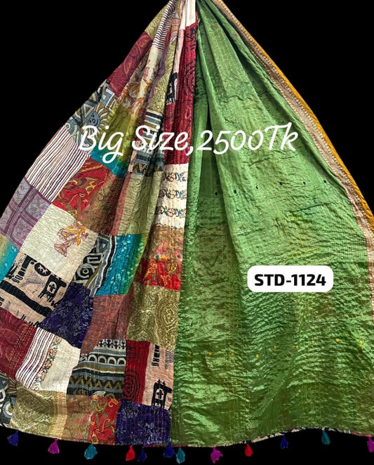 Handmade Silk Stole- While style meets utility-Big Size-1124